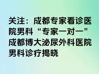 关注：成都专家看诊医院男科“专家一对一”成都博大泌尿外科医院男科诊疗揭晓