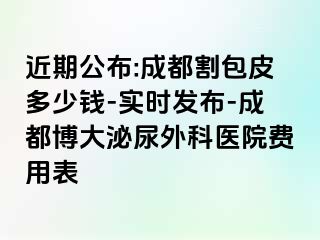 近期公布:成都割包皮多少钱-实时发布-成都博大泌尿外科医院费用表