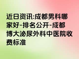 近日资讯:成都男科哪家好-排名公开-成都博大泌尿外科中医院收费标准
