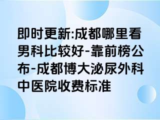 即时更新:成都哪里看男科比较好-靠前榜公布-成都博大泌尿外科中医院收费标准