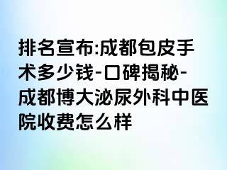 排名宣布:成都包皮手术多少钱-口碑揭秘-成都博大泌尿外科中医院收费怎么样